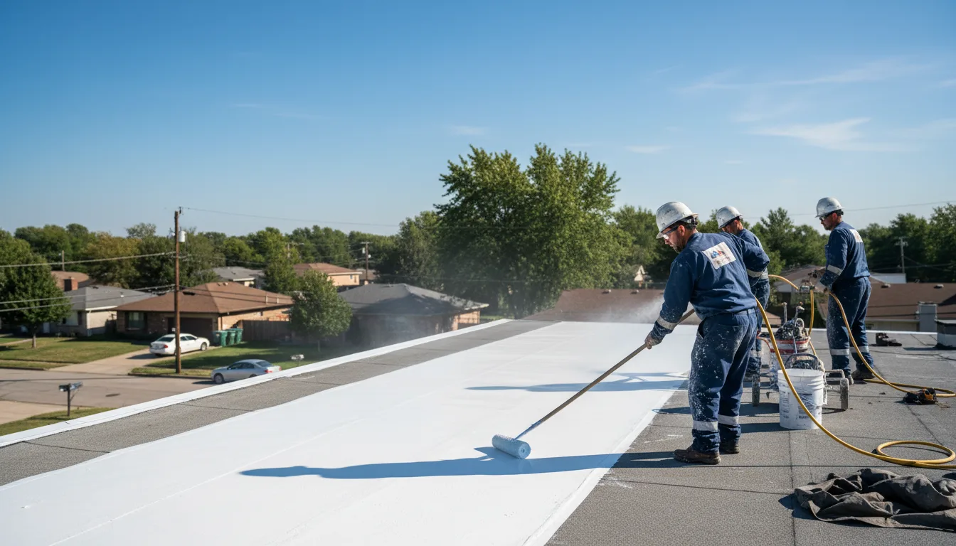 Commercial roof coating in Slingerlands, NY near me
